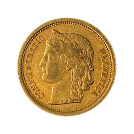 Swiss 20 Franc Gold Coin Confederatio Helvetica Hero Bullion