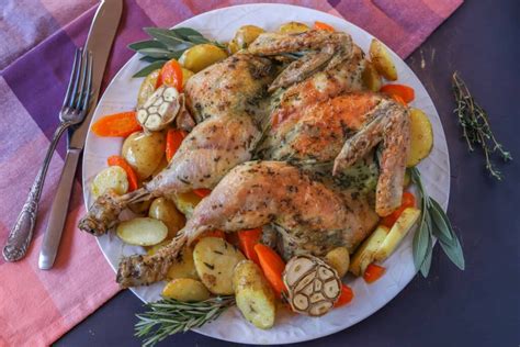 Gevlinderde Kip Uit De Oven Met Kruidenboter Francesca Kookt