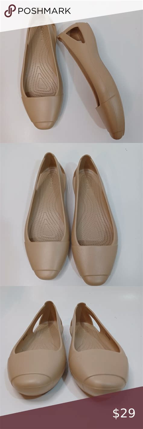 CROCS Tan Nude Neutral Flats Neutral Flats Flats Nude Flats