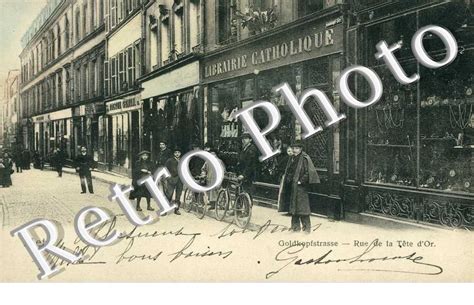 Reproduction Cartes Postales Anciennes Goldkopfstrasse Rue De La Tete