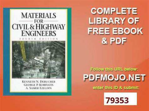 Materials For Civil And Highway Engineers Th Edition Youtube