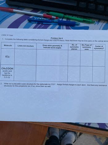 Answered Problem Set 6 1 Complete The Following Bartleby