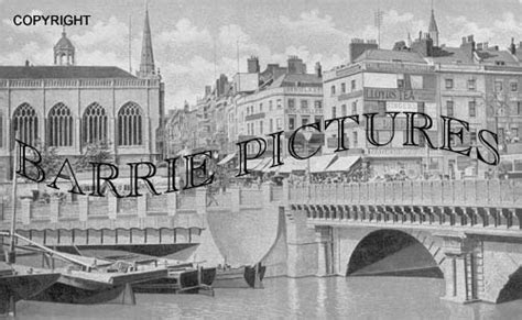 Bristol, Bristol Bridge 1905 • V&E Prints