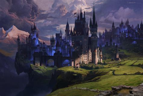 Pin On Пейзажи Fantasy Castle Fantasy Landscape Fantasy Concept Art