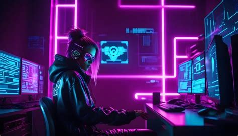 Cyberpunk Hacker by papi1998 | Redbubble in 2024 | Hacker wallpaper ...