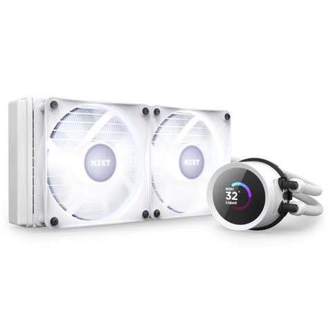 Nzxt Kraken Blanc Rgb Mm Watercooling Nzxt Grosbill