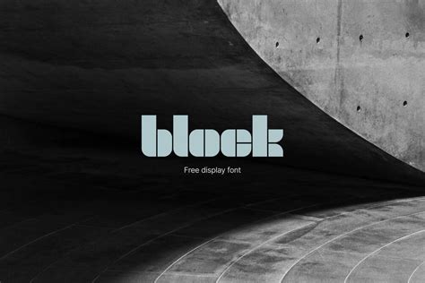 Block - free font download