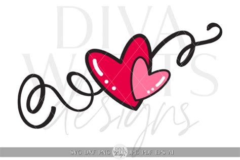 Creative Heart Flourish Design Svg Graphic By Diva Watts Designs