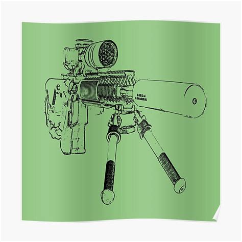 "SNIPER RIFLE" Poster for Sale by 1MILLIONPUSHUPS | Redbubble