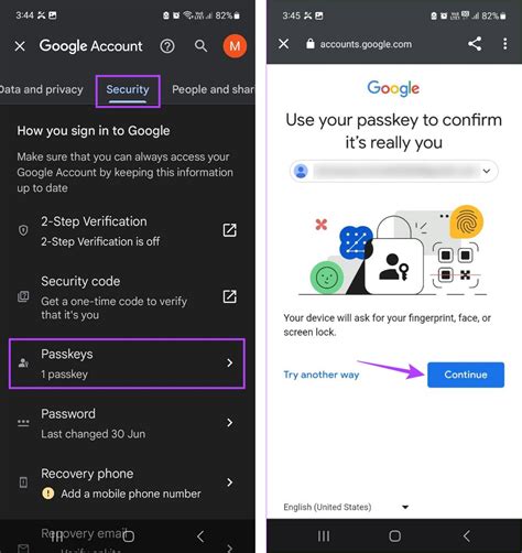 how to create passkey on android