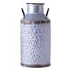 Large Rustic Farmhouse Style Galvanized Metal Milk Can Decoration