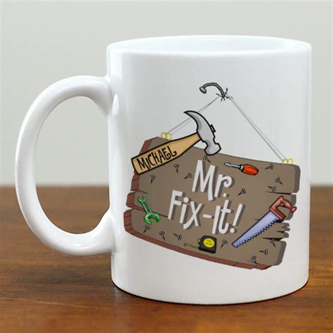 Personalized Mr Fix It Coffee Mug Tsforyounow