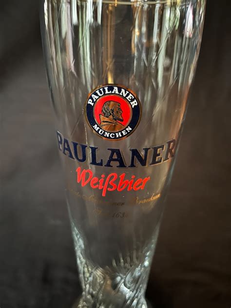 Paula Muunchen Weibbier Logo 5l German Beer Glass Etsy