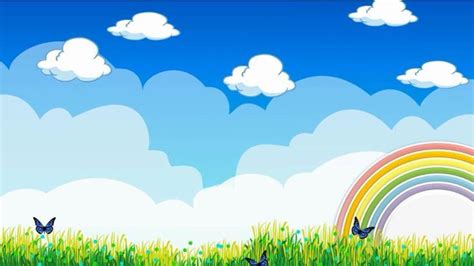 Background Animasi Bergerak Keren - Background Animasi Kartun Bergerak Pemandangan - Cloud - O ...