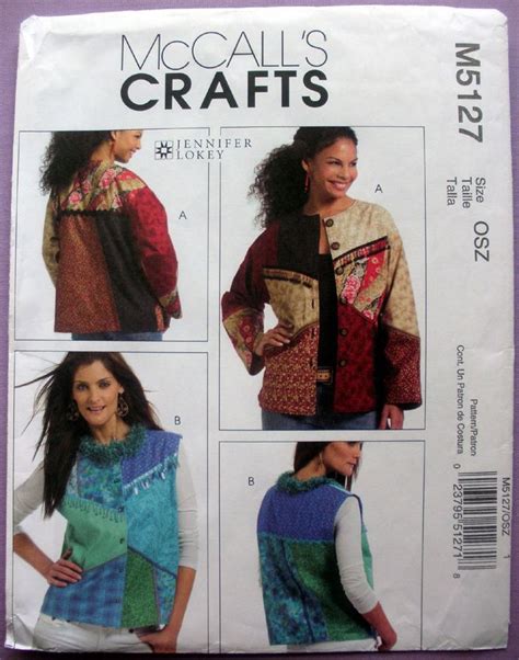 McCall S 5127 Lined Jacket Vest Misses Size 8 10 12 14 16 18 20 22