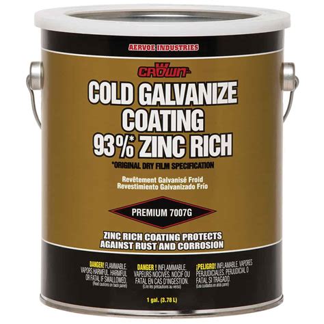 Cold Galvanize Coating 93 Zinc Rich Aervoe Industries Inc