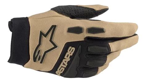 Guantes De Motocross Alpinestars Full Bore Negro Y Beige Color Negro