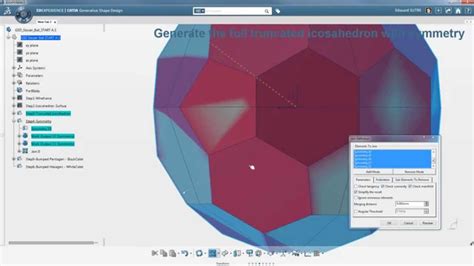 Catia 3dexperience How To Model A Soccer Ball In Generative Shape