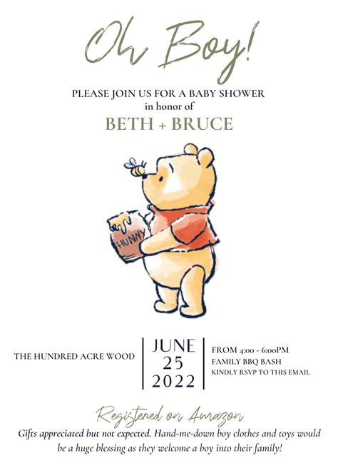 Winnie The Pooh Boy Baby Shower Artofit