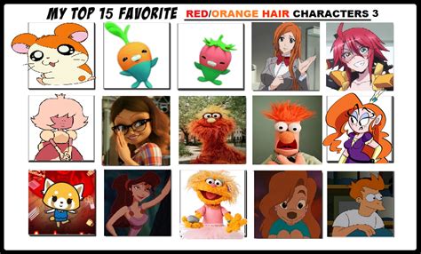 Cartoon Characters With Orange Hair Atelier Yuwaciaojp