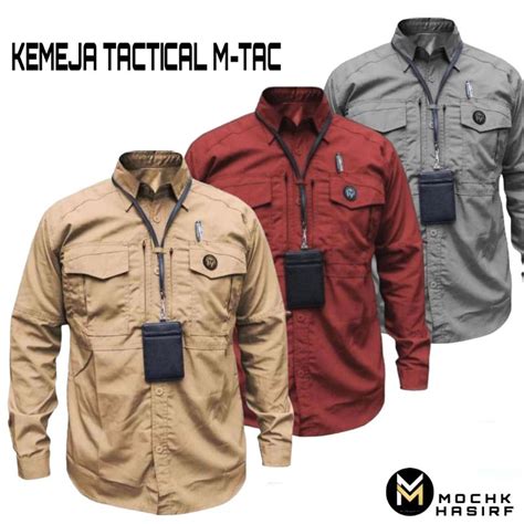 Jual Kemeja Tactical M Tac Lengan Panjang Kemeja Pdl Lengan Panjang