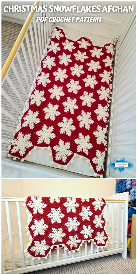 Christmas Snowflakes Afghan Pattern By Crafting Happiness Christmas