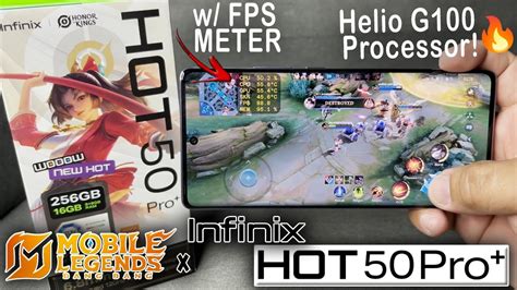 Mobile Legends Bang Bang GAME TEST On INFINIX Hot 50 Pro Plus HELIO G100 ULTRA SETTINGS