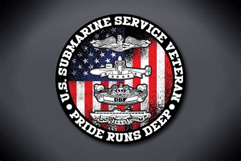 U S Submarine Service Veteran Pride Runs Deep Vinyl Decal — Silent Service Products