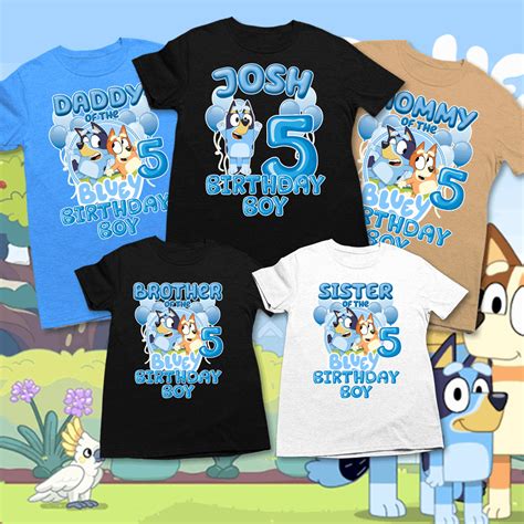 Bluey Birthday Boy Shirt, Bluey family birthday shirts | Wilson Design ...