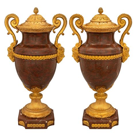 French Th Century Circa Louis Xvi St Pair Of Silvered Bronze