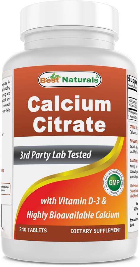 Citracal Maximum Plus Calcium Citrate With Vitamin D3 Caplets 180ct