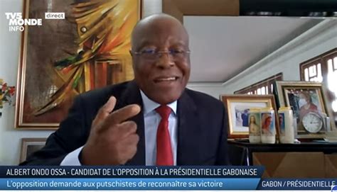 Gabon l opposant Albert Ondo Ossa dénonce un coup dEtat déguisé et