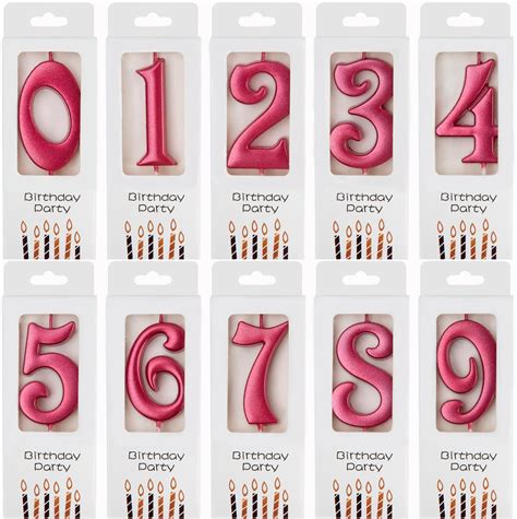 Jacent Polka Dot Number Birthday Candle Cake Topper 4