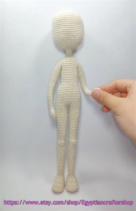 Crochet Basic Doll Body Pattern Amigurumi Doll Body Pattern 13 Inches