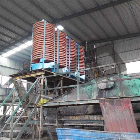 Gravity Separator Machine Humphrey Spiral Chute For Gold Silica Sand