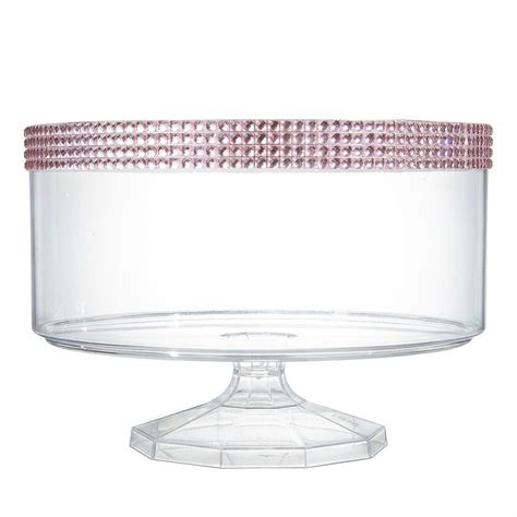 Shop Now Clear Plastic Small Trifle Container With Pink Gems Party Centre Uae 2024