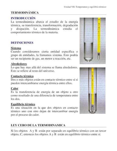 PDF Unidad VII Temperatura y equilibrio térmico DOKUMEN TIPS