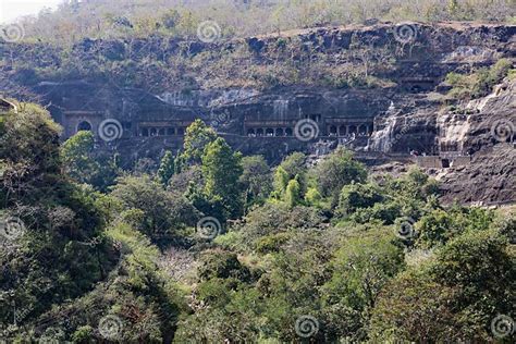 Ajanta Caves - Rock-cut Buddhist Cave Monuments , Aurangabad, Maharashtra, India Stock Image ...