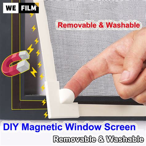 DIY Magnetic Mosquito Screen Mosquito Net Prevent Dengue Fever Washable