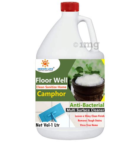 Indian Life Floor Well Surface Cleaner Camphor Buy Canister Of 1 0 Ltr