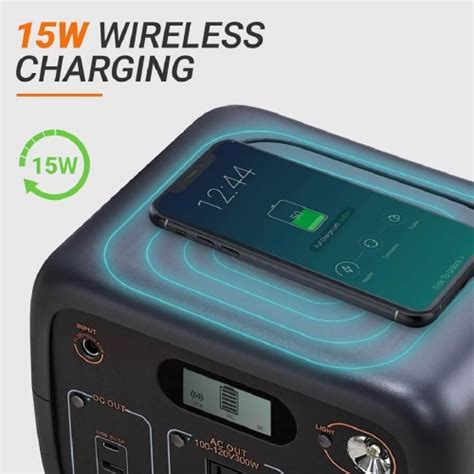 Tacklife W Portable Power Station With Wireless Charging Ac Dc Usb