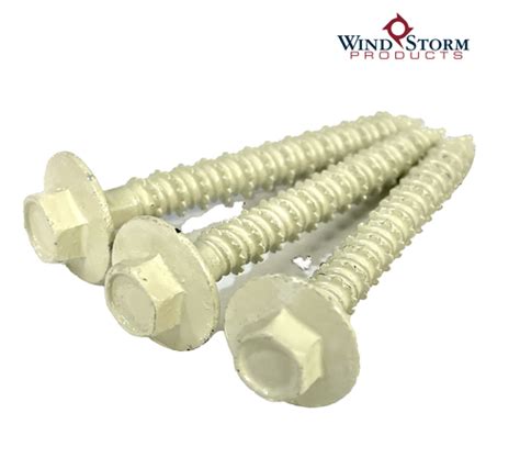 14 X 2 14 Ivory Flange Head Style Anchor Windstorm Products®