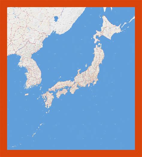 Road map of Japan | Maps of Japan | Maps of Asia | GIF map | Maps of ...