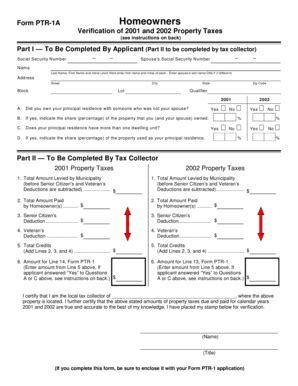 Nj Form Ptr A Fill Online Printable Fillable Blank Pdffiller