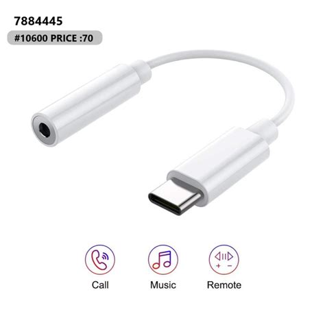 Usb C Digital To 35 Mm Female Headphone Jack Adapter Type C Aux Audio 7884445 Ibay