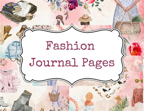 Fashion Journal Pages, Printable Journal Pages, Women's Fashion ...