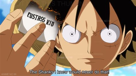 Luffy S Reaction Upon Finding Out What Shanks Did To Kid One Piece