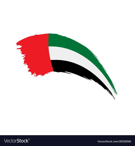 united arab emirates flag royalty  vector image