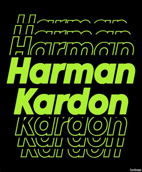 Harman Kardon Text Effect and Logo Design Brand