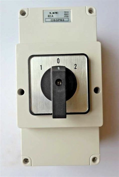 Pole Ip Enclosed Changeover Switch Surface